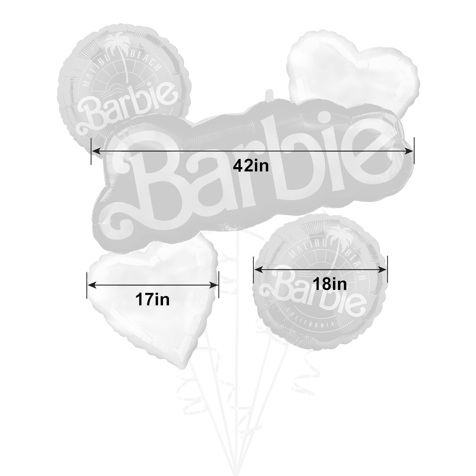 Barbie Foil Balloon Bouquet, 5pc